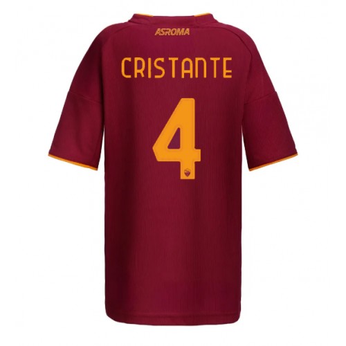 AS Roma Bryan Cristante #4 Dámské Domácí Dres 2025-26 Krátký Rukáv AS Roma Bryan Cristante #4 Dámské Domácí Dres 2025-26 Krátký Rukáv